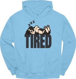 Border Collie Tired Dog Hoodie Gift For Dog Lover
