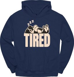 Border Collie Tired Dog Hoodie Gift For Dog Lover