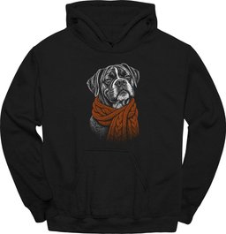 Boxer Winter Dog Hoodie Gift For Dog Lover