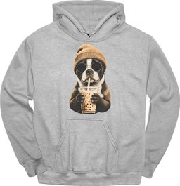 Boston Terrier Hipster Dog Hoodie Gift For Dog Lover