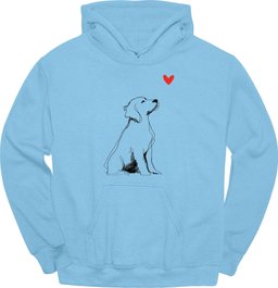 Brittany Sketch Dog Hoodie Gift For Dog Lover