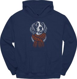 Brittany Spaniel Winter Dog Hoodie Gift For Dog Lover