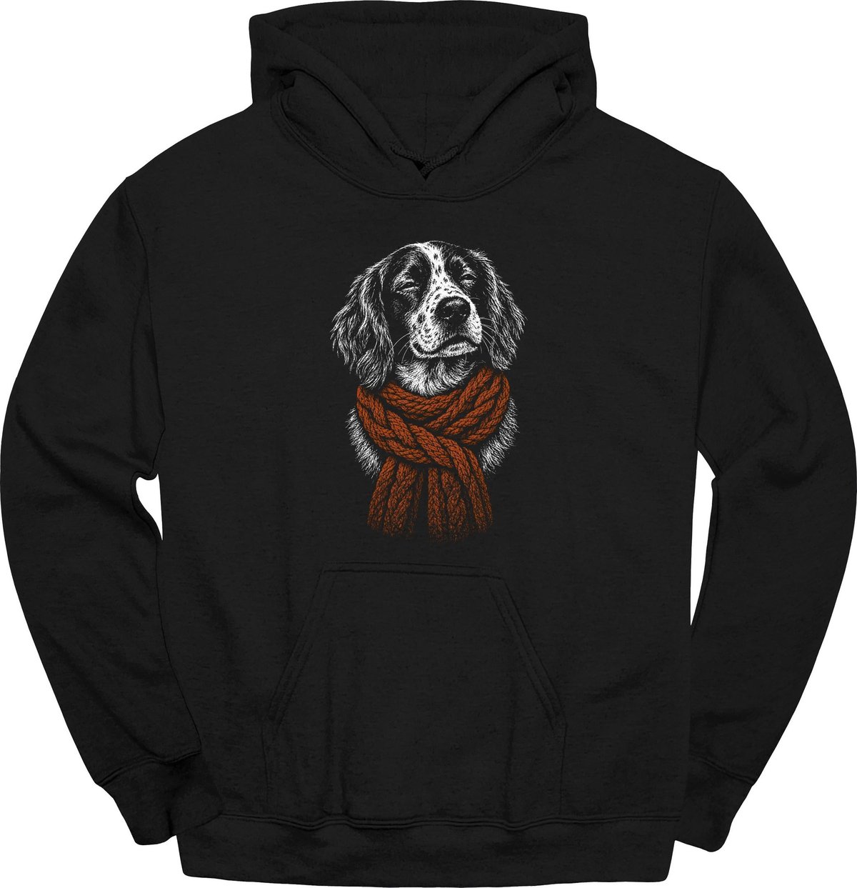 Brittany Spaniel Winter Dog Hoodie Gift For Dog Lover
