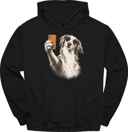 Borzoi Selfie Dog Hoodie Gift For Dog Lover