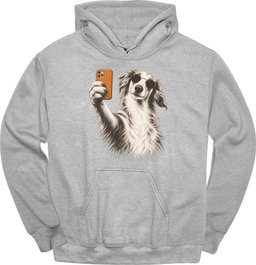 Borzoi Selfie Dog Hoodie Gift For Dog Lover