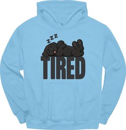 Black Labrador Tired Dog Hoodie Gift For Dog Lover