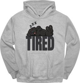 Black Labrador Tired Dog Hoodie Gift For Dog Lover