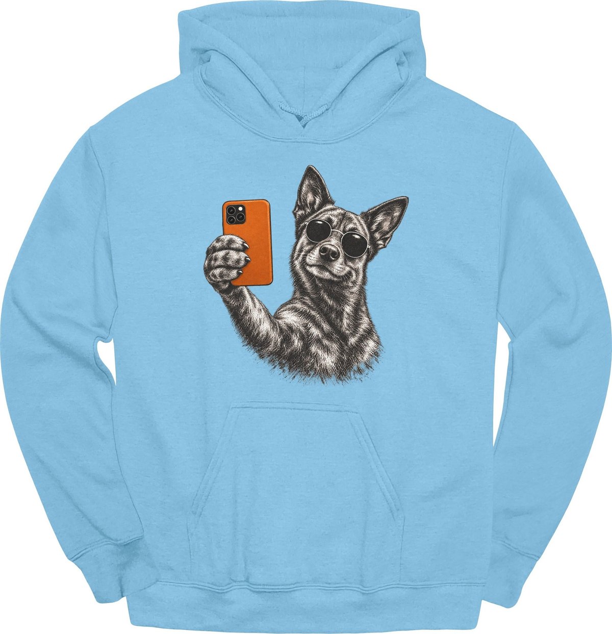 Dutch Shepherd Selfie Dog Hoodie Gift For Dog Lover