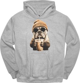 Bulldog Hipster Dog Hoodie Gift For Dog Lover