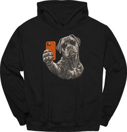 Cane Corso Selfie Dog Hoodie Gift For Dog Lover