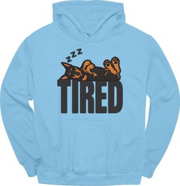 Doberman Tired Dog Hoodie Gift For Dog Lover