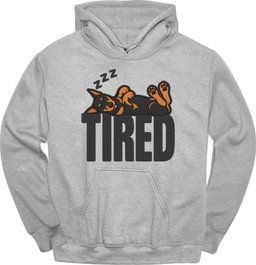 Doberman Tired Dog Hoodie Gift For Dog Lover