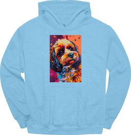 Cavapoo Punk Dog Hoodie Gift For Dog Lover