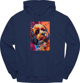 Cavapoo Punk Dog Hoodie Gift For Dog Lover