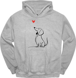 Dachshund Sketch Dog Hoodie Gift For Dog Lover