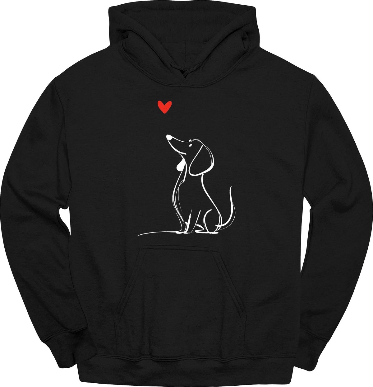 Dachshund Sketch Dog Hoodie Gift For Dog Lover