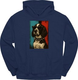 English Springer Spaniel Punk Dog Hoodie Gift For Dog Lover