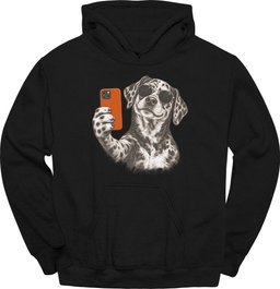 Catahoula Leopard Selfie Dog Hoodie Gift For Dog Lover