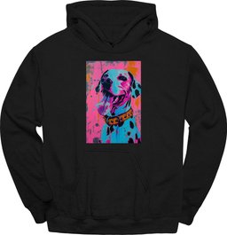 Dalmatian Punk Dog Hoodie Gift For Dog Lover