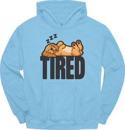Cocker Spaniel Tired Dog Hoodie Gift For Dog Lover