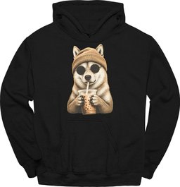 Finnish Spitz Hipster Dog Hoodie Gift For Dog Lover
