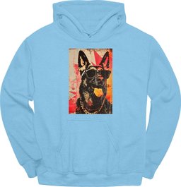 German Shepherd Punk Dog Hoodie Gift For Dog Lover