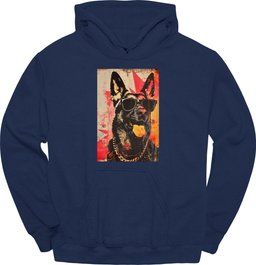 German Shepherd Punk Dog Hoodie Gift For Dog Lover