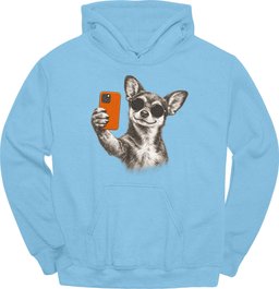 Chiweenie Selfie Dog Hoodie Gift For Dog Lover