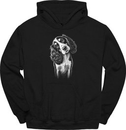 English Springer Spaniel Tilted Dog Hoodie Gift For Dog Lover