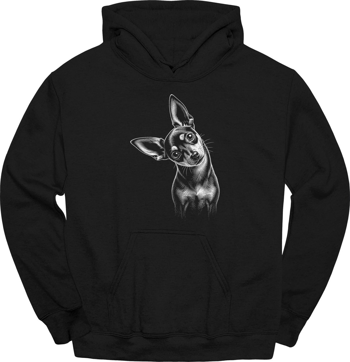 Chiweenie Tilted Dog Hoodie Gift For Dog Lover