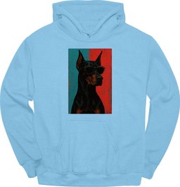 Doberman Punk Dog Hoodie Gift For Dog Lover
