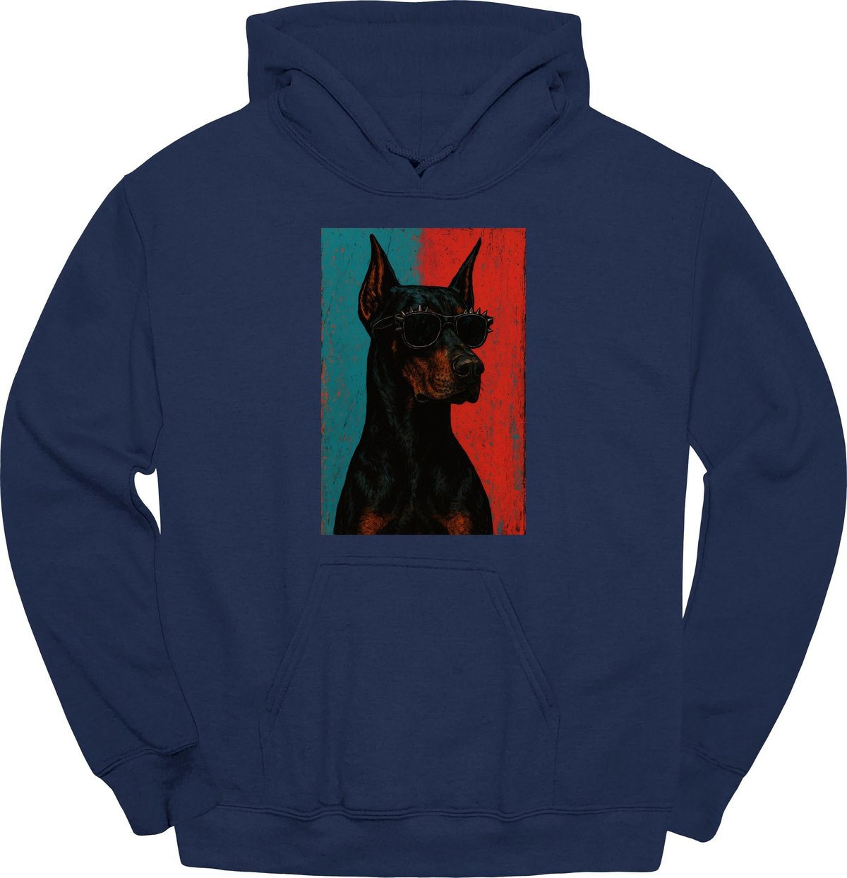 Doberman Punk Dog Hoodie Gift For Dog Lover