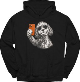 Cockapoo Selfie Dog Hoodie Gift For Dog Lover
