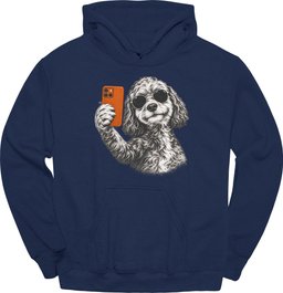 Cockapoo Selfie Dog Hoodie Gift For Dog Lover