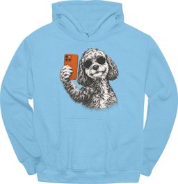 Cockapoo Selfie Dog Hoodie Gift For Dog Lover