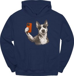 Bull Terrier Selfie Dog Hoodie Gift For Dog Lover
