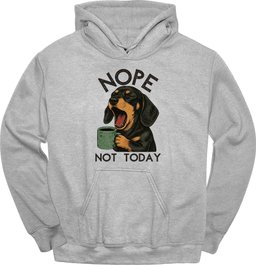 Dachshund Not Today Hoodie Gift For Dog Lover