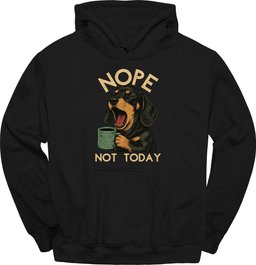 Dachshund Not Today Hoodie Gift For Dog Lover