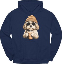 Cavachon Hipster Dog Hoodie Gift For Dog Lover