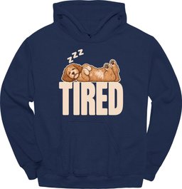 Cockapoo Tired Dog Hoodie Gift For Dog Lover