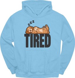 Cockapoo Tired Dog Hoodie Gift For Dog Lover