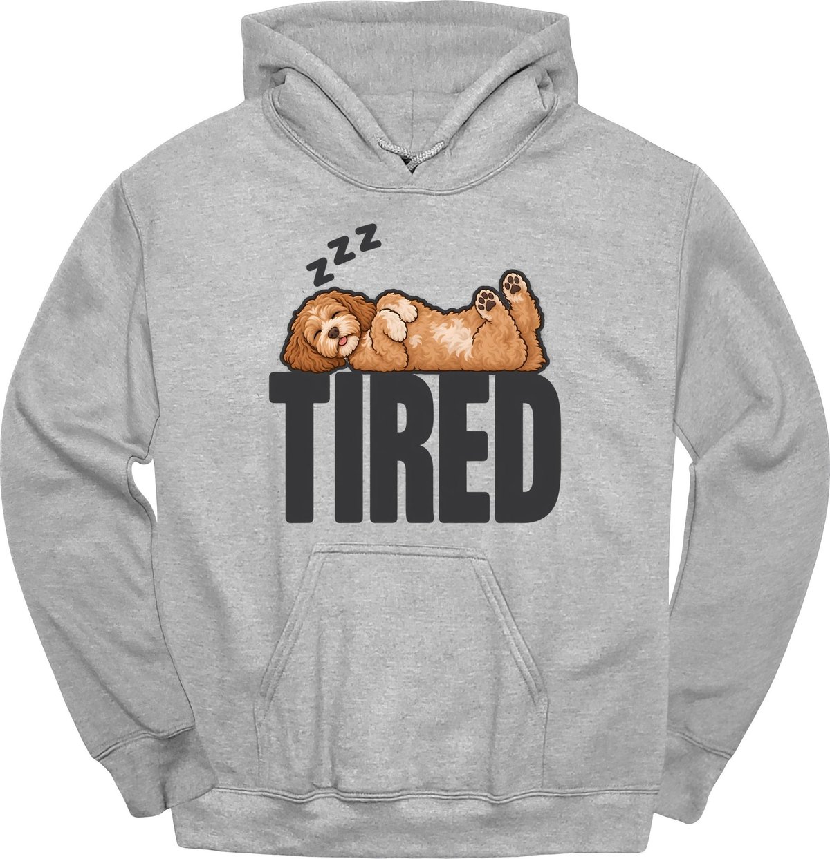 Cockapoo Tired Dog Hoodie Gift For Dog Lover