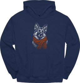 German Shepherd Winter Dog Hoodie Gift For Dog Lover