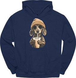 Dachshund Hipster Dog Hoodie Gift For Dog Lover