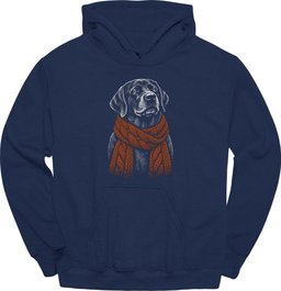 Chocolate Labrador Winter Dog Hoodie Gift For Dog Lover