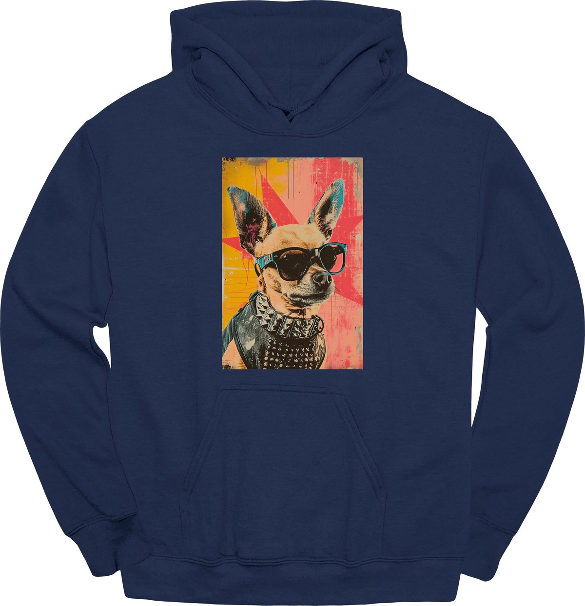 Chihuahua Punk Dog Hoodie Gift For Dog Lover