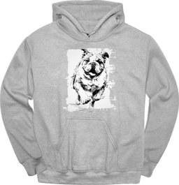 Bulldog Running Dog Hoodie Gift For Dog Lover
