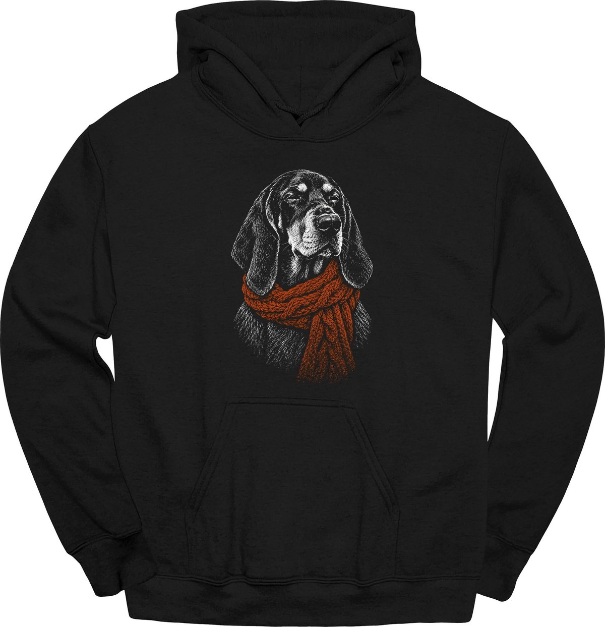 Coonhound Winter Dog Hoodie Gift For Dog Lover