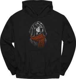 Coonhound Winter Dog Hoodie Gift For Dog Lover