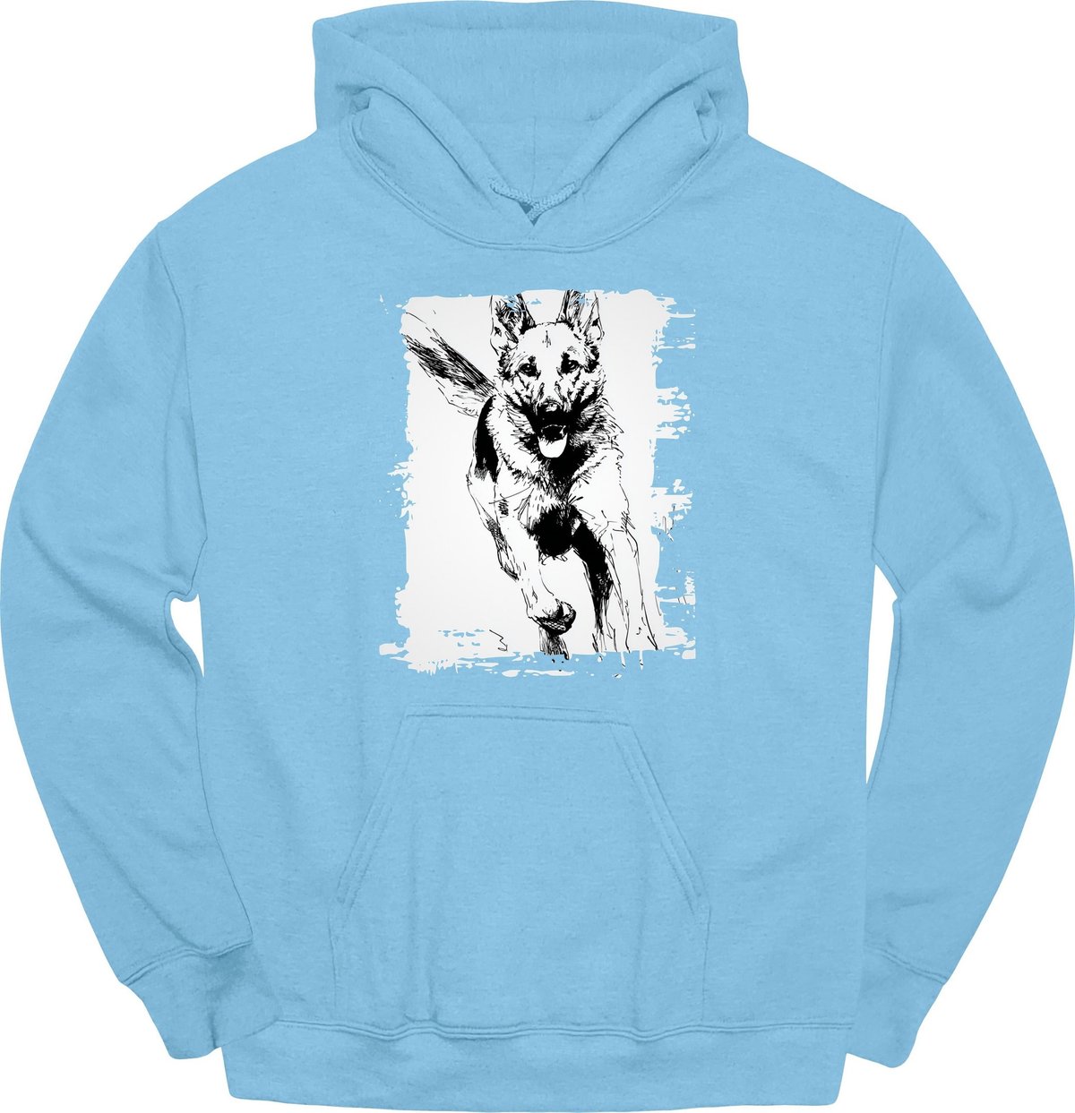 German Shepherd Running Dog Hoodie Gift For Dog Lover
